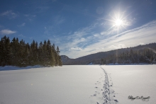 Ballade en raquette lac des îles