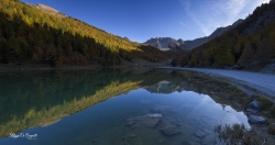 Lac de l'orceyrette briancon au couchant